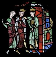 Chartres, Cathedrale, Vitrail, Charlemagne (1)